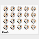 Schattigee kitten doodle naadloze patroon Sticker (Vel)