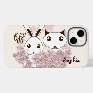 Schattigee Kitten en Bunny Dierenvrienden Meisjes Case-Mate iPhone 14 Hoesje