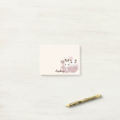 Schattigee Kitten en Bunny Dierenvrienden Meisjes Post-it® Notes (Op bureau)