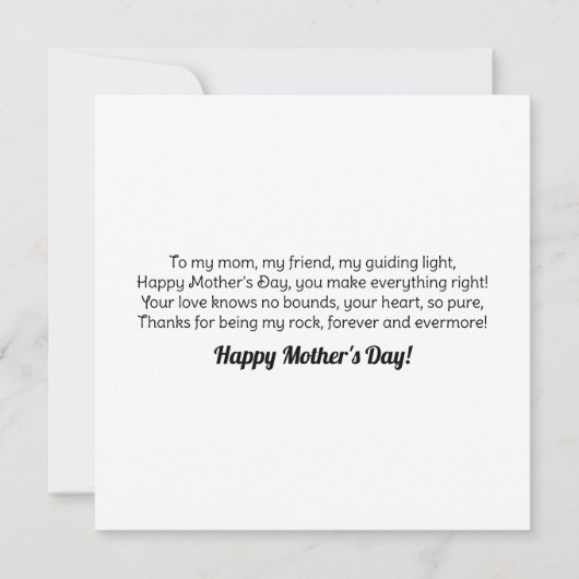 Schattigee kitten en kat mam bloemige Moederdag Kaart (Achterkant)