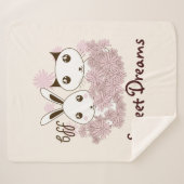 Schattigee kitten en konijn beste vrienden Kinder  Sherpa Deken (Voorkant (horizontaal))