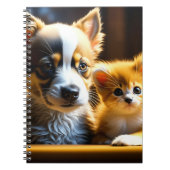 Schattigee kitten en puppy notitieboek (Voorkant)