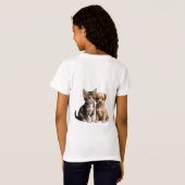 Schattigee kitten en puppy t-shirt (Achterkant volledig)