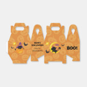 Schattigee kitten en vleermuizen Kinder Halloween Bedankdoosjes (Uitgevouwen)