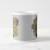 Schattigee Kitten Foto Cat Lover Grunge Specialty  Grote Koffiekop (Voorkant)