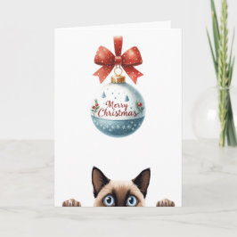 Schattigee Kitten Funny Cat Christmas Kaart