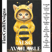 Schattigee kitten gekleed als een hommel bij AK4H Tissuepapier