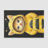 Schattigee kitten gekleed als een hommel bij AK4H Tissuepapier (Voorkant)