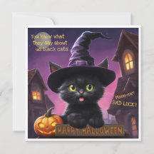 Schattigee Kitten Halloween Kaart