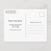 Schattigee kitten in een theekopje met harten Save Uitnodiging Briefkaart (Achterkant)