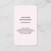 Schattigee kitten in een theekopje met harten visitekaartje (Achterkant)