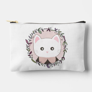 Schattigee kitten ingelijst door bloemen gepersona etui