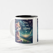 Schattigee kitten je bent niet alleen Mok cups (Voorkant links)