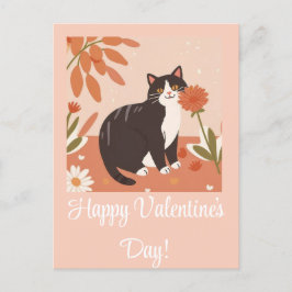 Schattigee kitten kat Happy Valentijnsdag geperson Feestdagenkaart