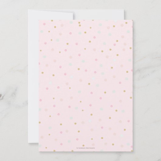 Schattigee kitten kat roze ballonnen 1e 2e 3e verj kaart (Achterkant)