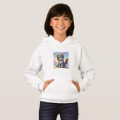 Schattigee Kitten Kinder Hoodie (Voorkant volledig)