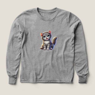 Schattigee Kitten Kinder Lange Mouw Shirt