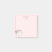 Schattigee Kitten Kitty Cat Roze meisjesnaam Post-it® Notes (Voorkant)