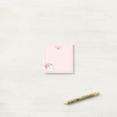 Schattigee Kitten Kitty Cat Roze meisjesnaam Post-it® Notes (Op bureau)