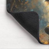 Schattigee kitten met een heks Pet Muismat (Hoek)