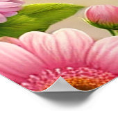 Schattigee kitten met Moederdag-hart Poster (Hoek)