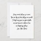 Schattigee kitten met roze hart Valentijnsdag Kaart (Achterkant)