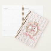 Schattigee kitten met roze strikjes en bloemig Not Planner (Display)