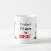 Schattigee kitten op een kinderloze kattendame voo koffiemok (Center)