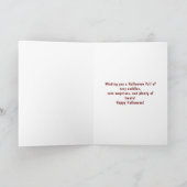 Schattigee kitten op pompoen Schattig Halloween Kaart (Binnen)