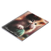 Schattigee kitten - Paws and Thoughts Notitieboek  (Linkerzijde)