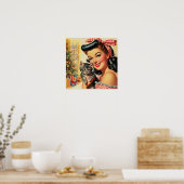 Schattigee Kitten  Pin Up Poster (Keuken)