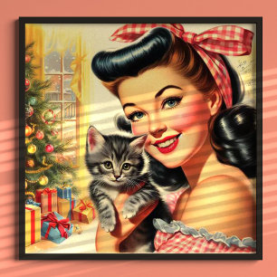 Schattigee Kitten Pin Up Poster