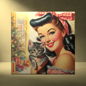 Schattigee Kitten  Pin Up Tegeltje