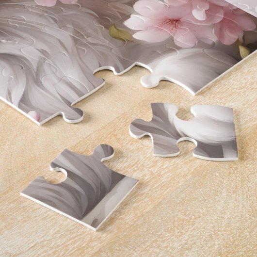 Schattigee Kitten Ragdoll Cat Spring Floral Aangep Legpuzzel (Zijkant)