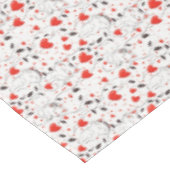 Schattigee Kitten Rode Harten Valentijnsdag Tafelk Tafelkleed (Gekanteld)