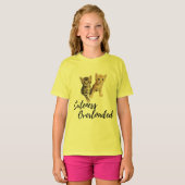 Schattigee kitten schattigheid overbelast grafisch t-shirt (Voorkant volledig)