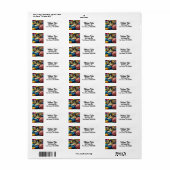 Schattigee kitten slapen onder een deken gepersona etiket (Full Sheet)