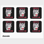 Schattigee kitten - Smash Fascism Vierkante Sticker (Vel)