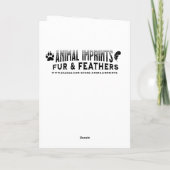 Schattigee kitten spelen in verjaardagsbogen en li kaart (Achterkant)