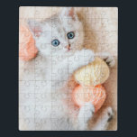 Schattigee kitten spelen met wol kat dieren Natuur Puzzel<br><div class="desc">Deze prachtige dierpuzzel heeft een schattig kitten dat speelt met wolballen #kitten #cat #feline #pet #animal #natuur #cute #jigsaw #puzzle #jigsawpuzzle #gifts #gift #giftsforher #fun #stockingstuffers #games</div>