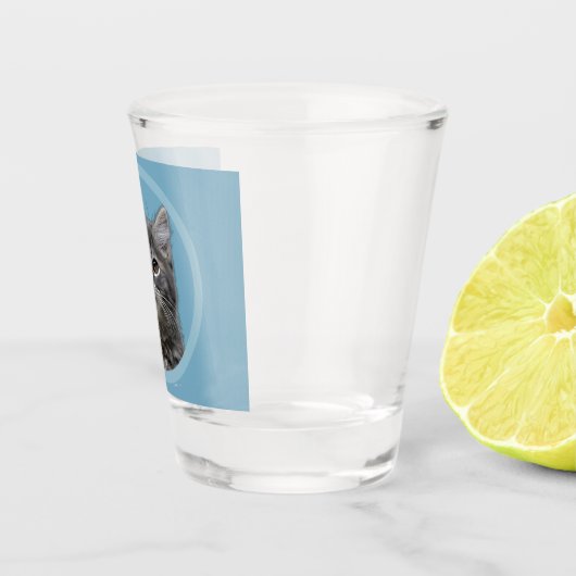 Schattigee Kitten Stocking Stuffer Cat Lover Fotoc Shot Glas (Rechts)