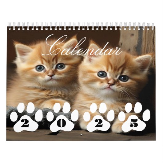 Schattigee Kittenkalender 2025 Perfect Cat Lovers Kalender (Hoes)