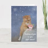 Schattigee kittenkanker ondersteuning kaart (Voorkant)