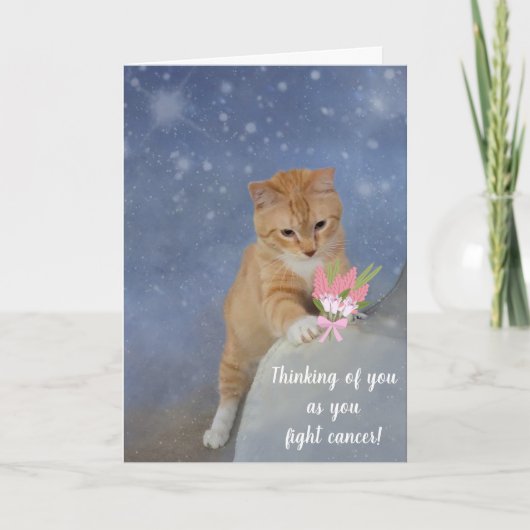 Schattigee kittenkanker ondersteuning kaart (Voorkant)