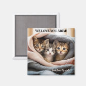 Schattigee Kittens Beste Cat Mom Moederdag Magnet (Voorkant / Achterkant)