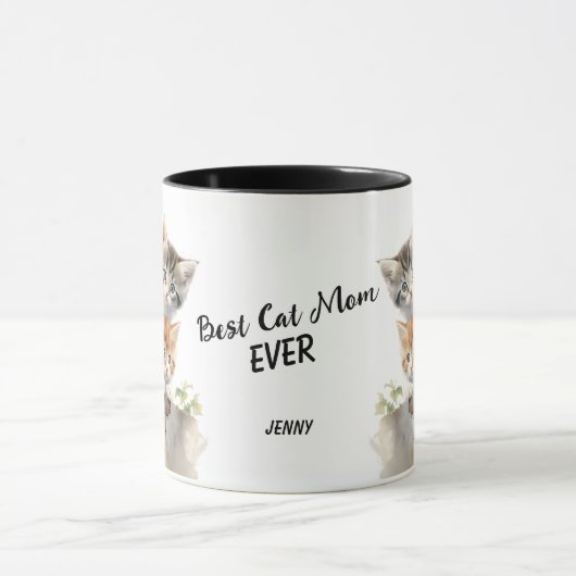 Schattigee Kittens Beste Kat Moeder Ooit Mok (Midden)