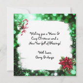 Schattigee Kittens in de kerstboom gepersonaliseer Feestdagenkaart (Achterkant)