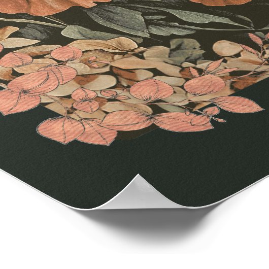 Schattigee Kittens in de stijl van William Morris Poster (Hoek)