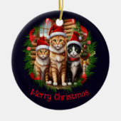 Schattigee kittens keramisch ornament (Voorkant)