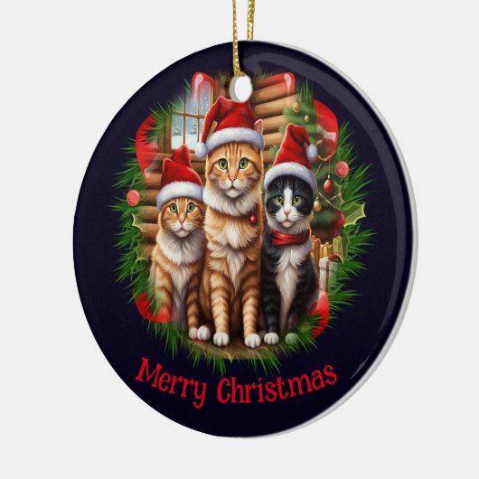 Schattigee kittens keramisch ornament (Links)